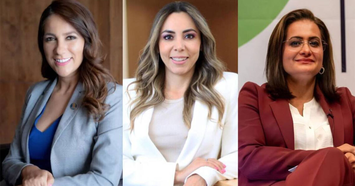 Libia García, Alma Alcaraz y Yulma Rocha, candidatas a la gubernatura de Guanajuato, arrancan campañas