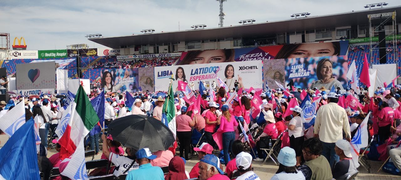 Se llenan calles de Irapuato con apoyo a Libia García y Xóchitl Gálvez 