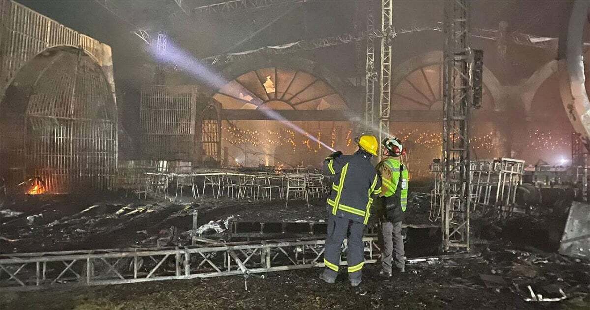 Video capta momento en que inició incendio en boda de San Miguel Allende