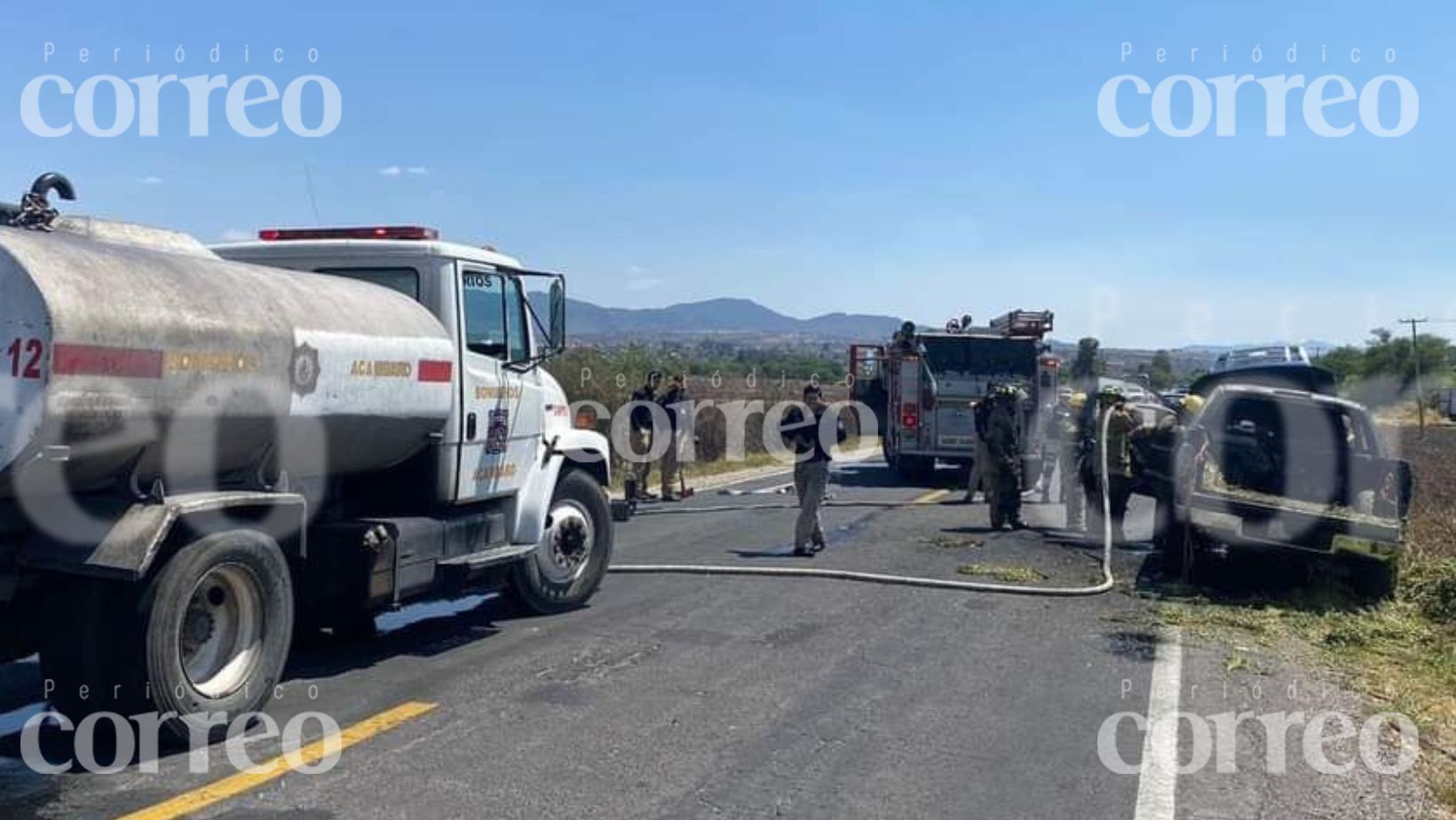 Bomberos de Acámbaro enfrentan múltiples incendios y accidentes en un solo día