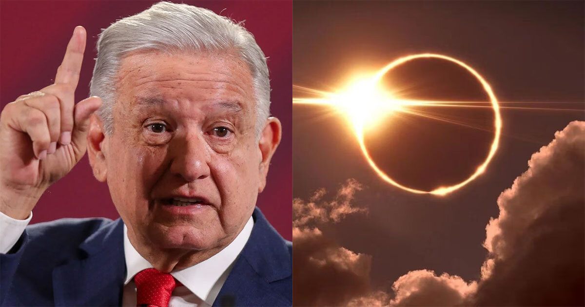 ¿Qué dijo AMLO sobre el eclipse solar 2024? Pide a medios difundir medidas de precaución