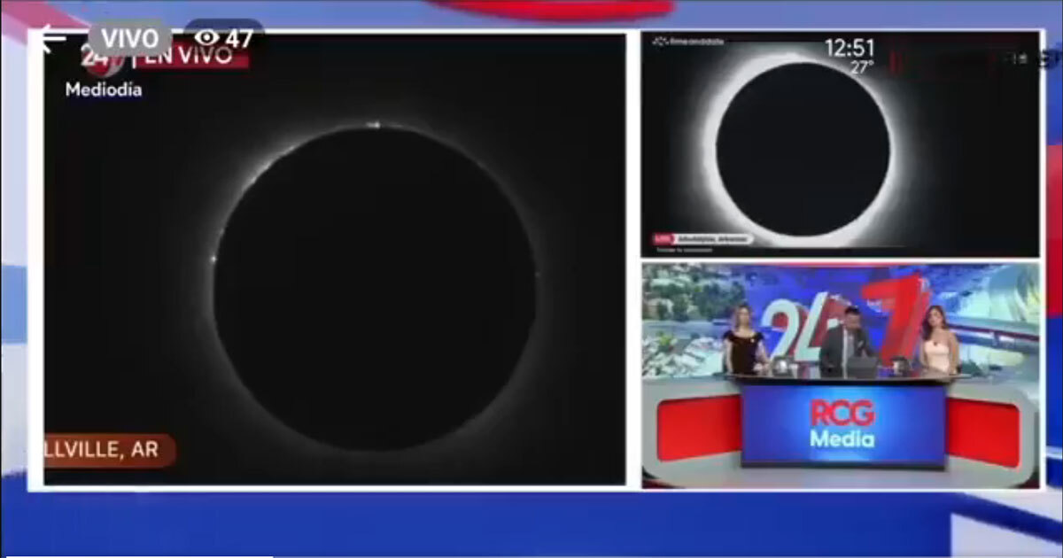 ¿Qué se sabe del video 'eclipse con pelos' que se transmitió en México?