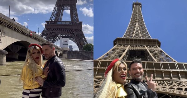 ¿Qué hace Wendy Guevara en París junto a Julián Gil? Fans la reconocen hasta en Francia