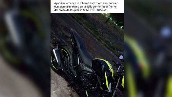 Abundan en redes denuncias por robo de motos en Salamanca, pero autoridades no tienen ni una