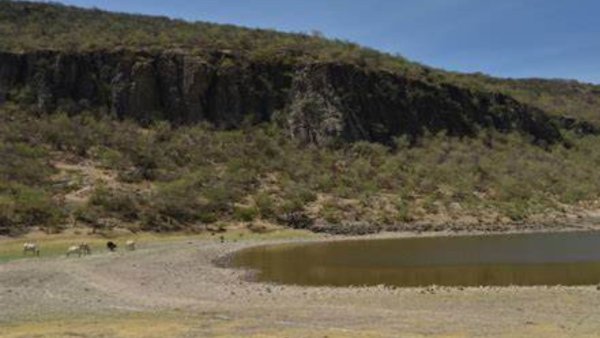  Sequía en la presa El Guaricho de Salamanca afecta a turismo en la zona