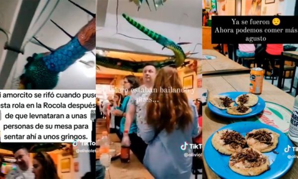 Video| Corren a gringos de un bar con la canción 