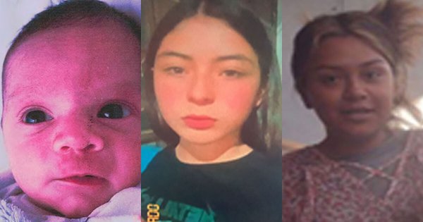 Buscan a Julián, Alexa y Nancy, bebé y adolescentes desaparecidos en Guanajuato