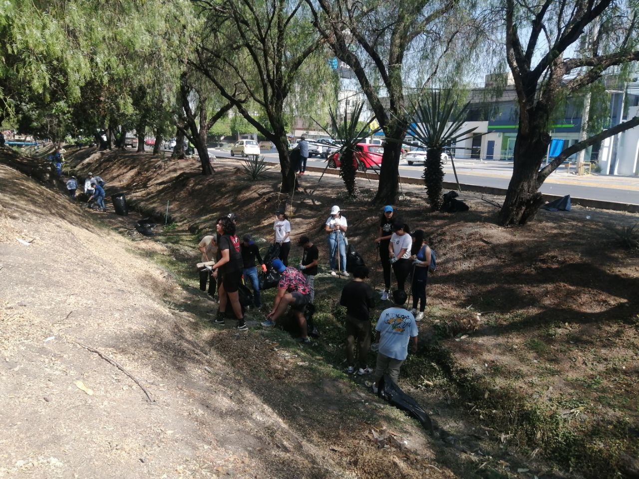 Limpian los arroyos de El Potrero y Las Torres en León: encuentran bolsas, platos y hasta un sillón 