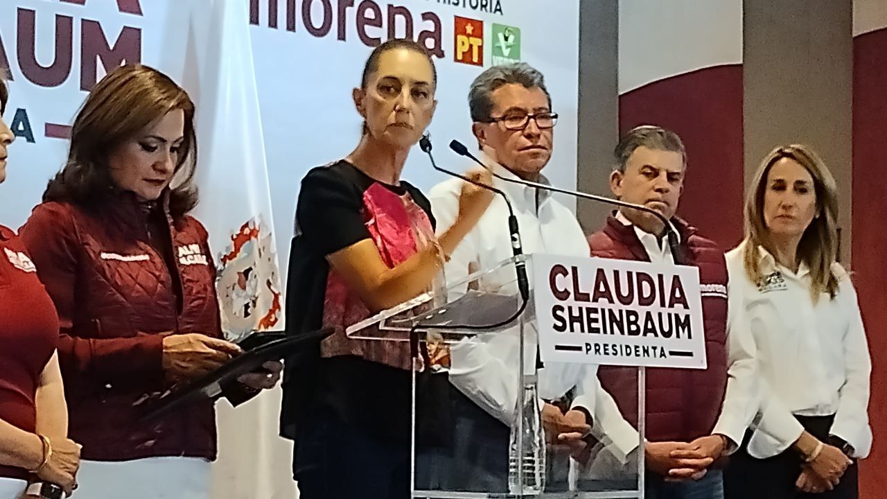 Claudia Sheinbaum denuncia como delito electoral la entrega de la Tarjeta Rosa 