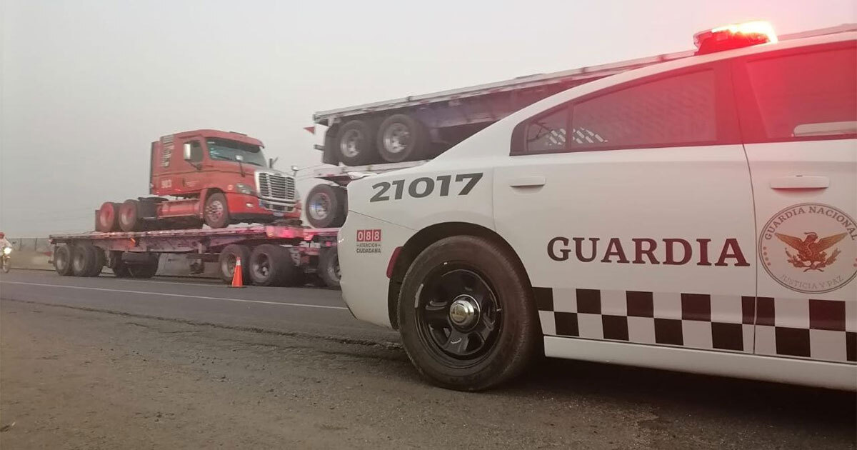 Video | Captan intento de robo a camión de carga en carretera de Apaseo el Grande 