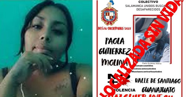 A cuatro meses de búsqueda, localizan sin vida a Paola Gutiérrez, joven desaparecida en Yuriria 