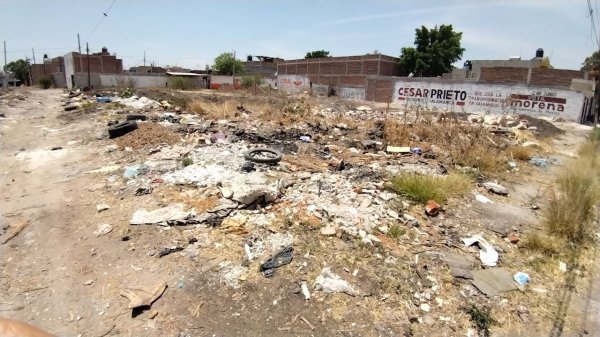 Usan lotes baldíos como basurero en la colonia La Gloria en Salamanca; vecinos urgen atención