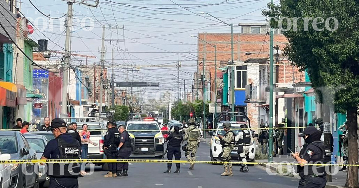 Balacera en centro de Salamanca deja un hombre sin vida y otro lesionado 