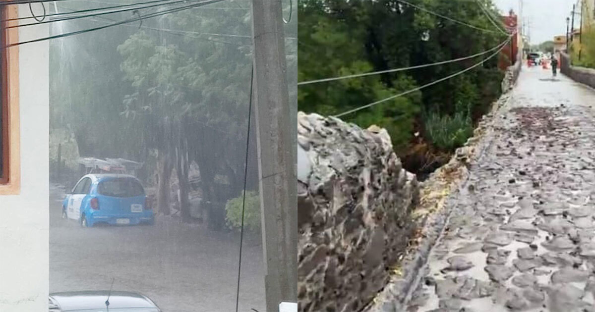 Video | Fuerte lluvia se lleva hasta carros en Salvatierra y hasta rompió el puente Batanes 