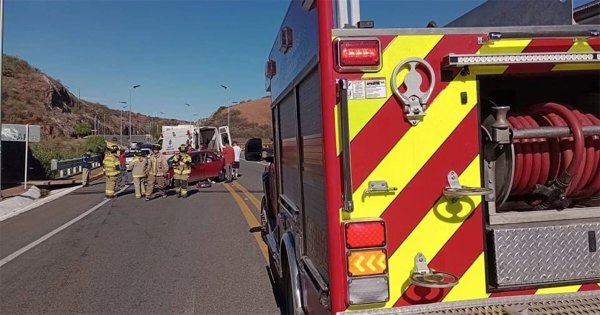 Choque en el acceso Diego Rivera de Guanajuato deja un hombre herido 