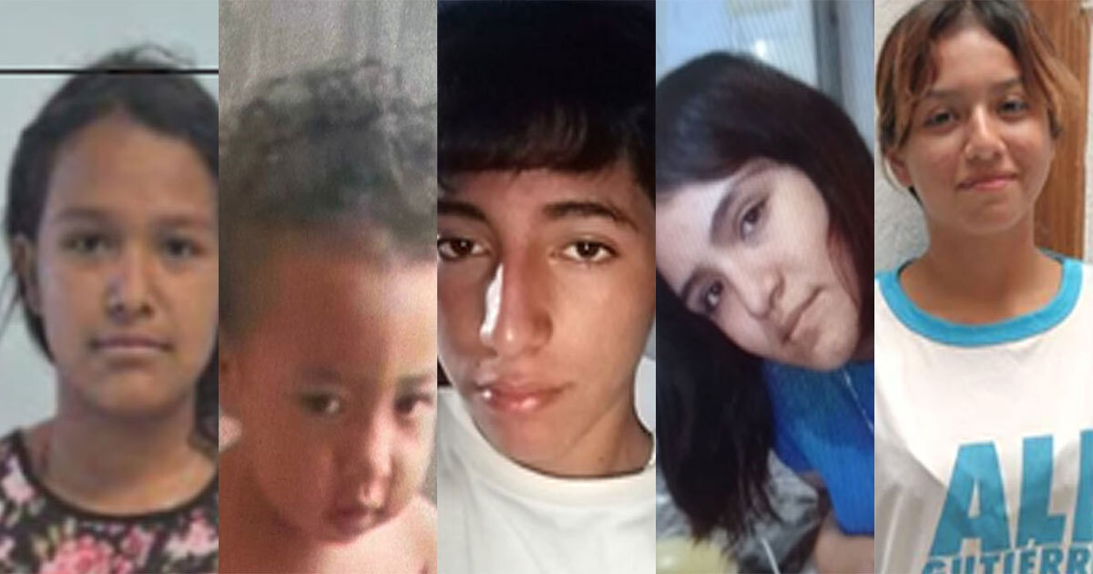 Buscan a Kimberly, Aitiana, Verónica, Luis, Melody y Ana, menores desaparecidos en Guanajuato