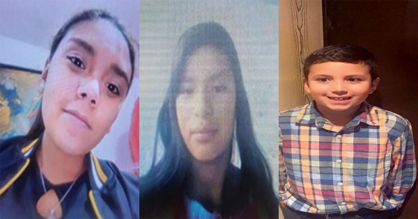 Buscan a Ian, Esthefani, y Alondra, menores desaparecidos en Guanajuato