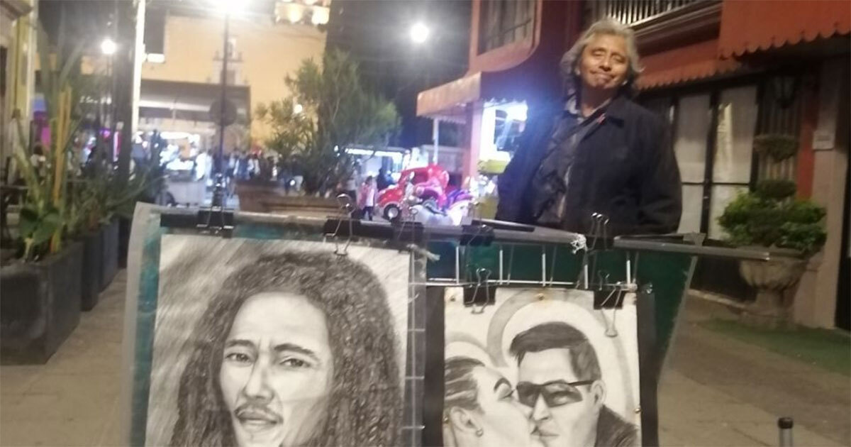 Luis Cueto lleva su arte de retratos por México; busca captar ‘el alma’ de las personas 