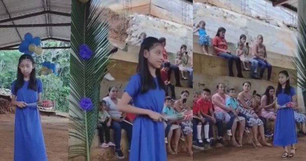 Niña se hace viral por ser la única que se graduó de sexto grado en Chiapas | Video