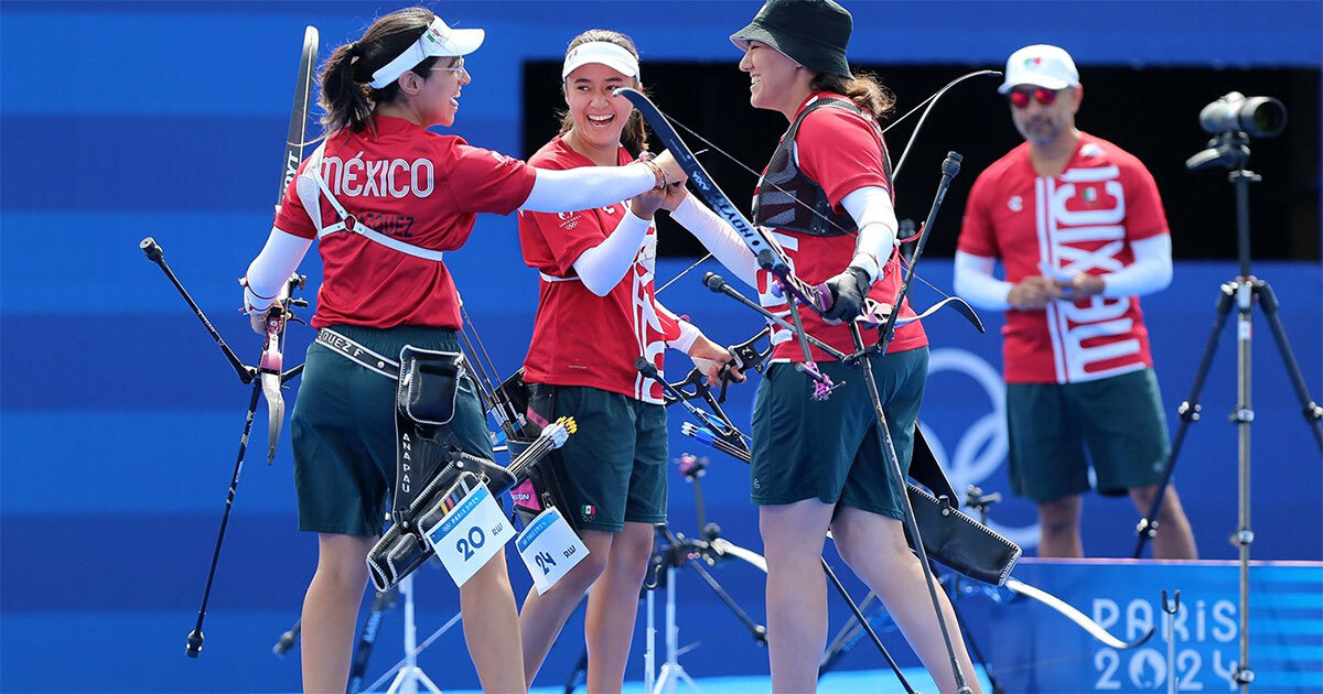 ¡Victoria! México gana su primera medalla en París 2024 gracias al equipo femenino de tiro con arco