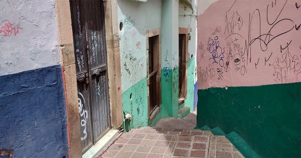 Entre 'rayoneos', dejan al callejón Ramillete en Guanajuato capital 