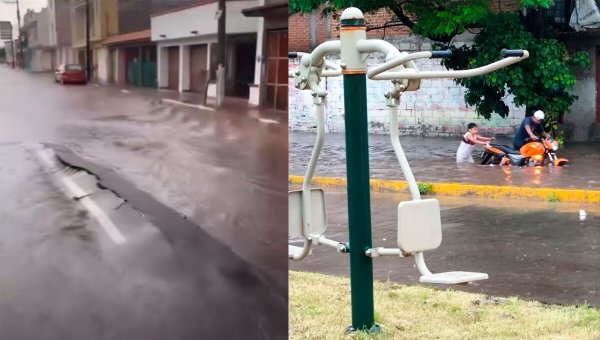 Lluvias inundan centro y sur de Salamanca ¿qué colonias fueron más afectadas?