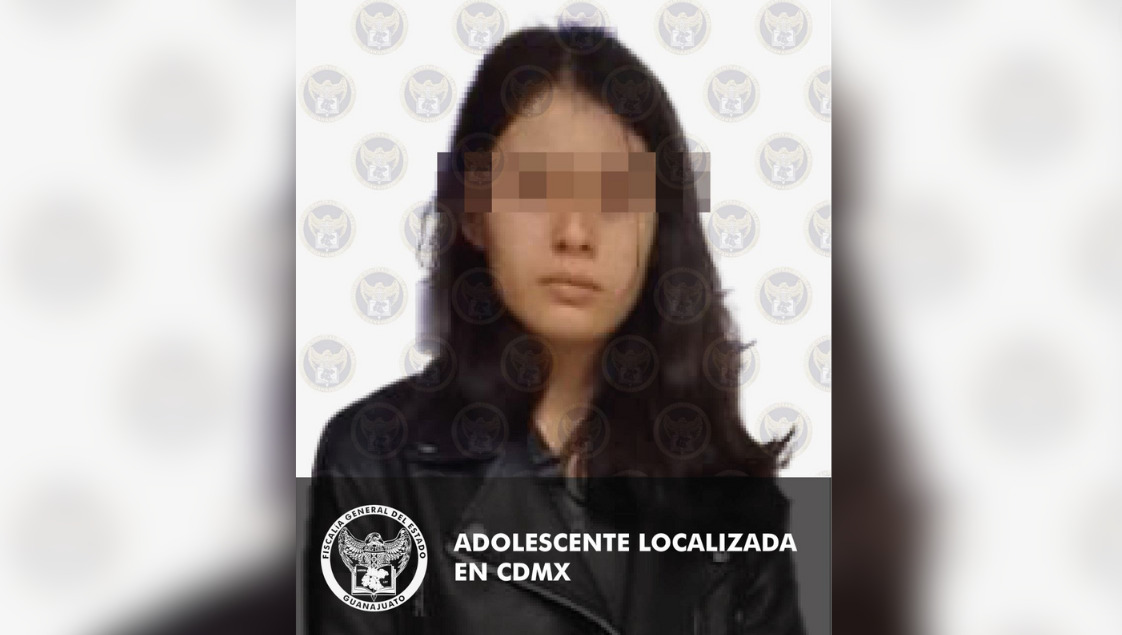 Localizan en CDMX a adolescente de San José Iturbide desaparecida