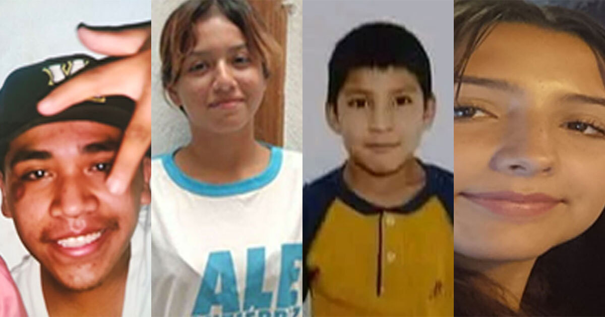 Buscan a Juan, Ana, Fernando y Grettel, menores desaparecidos en Guanajuato