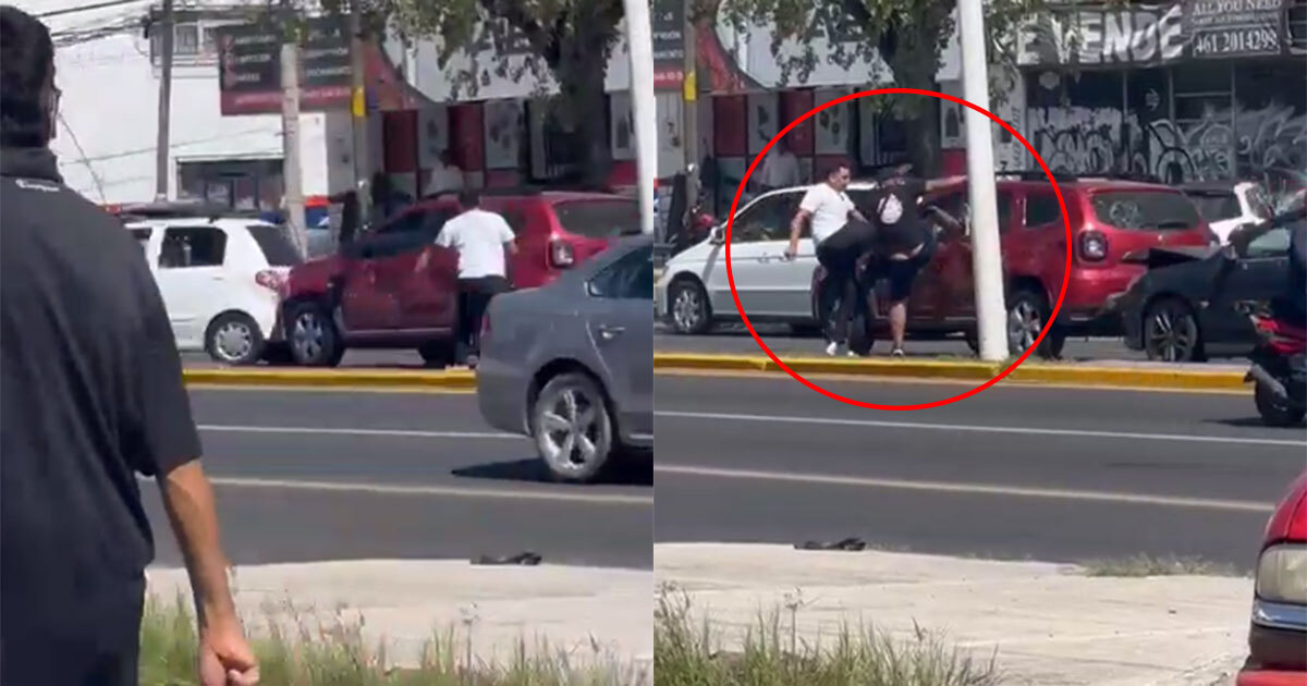 Captan a presuntos montachoques en el bulevar Adolfo López Mateos de Celaya | Video 