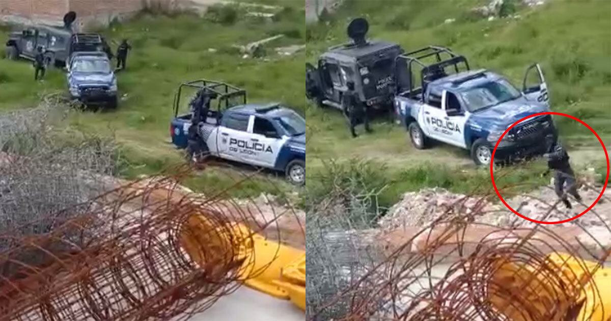 Video | Graban a policías de León agrediendo a civiles a pedradas durante detención 