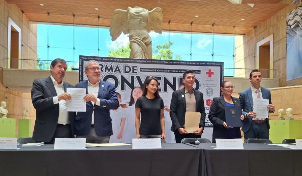 UG, Cruz Roja y Universidad Magno firman convenio para atender a menores con síndrome de Down en Guanajuato