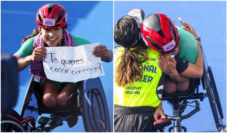 Brenda Osnaya le pide matrimonio a su pareja en los Juegos Paralímpicos