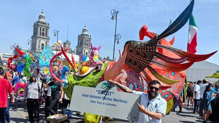 Artista iturbidense hace rifa para financiar participación en desfile de alebrijes en la CDMX 