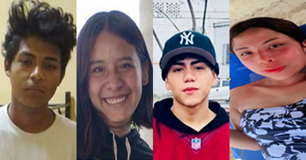 Buscan a Erik, Esmeralda, Joshua y Gloria, adolescentes desaparecidos en Guanajuato