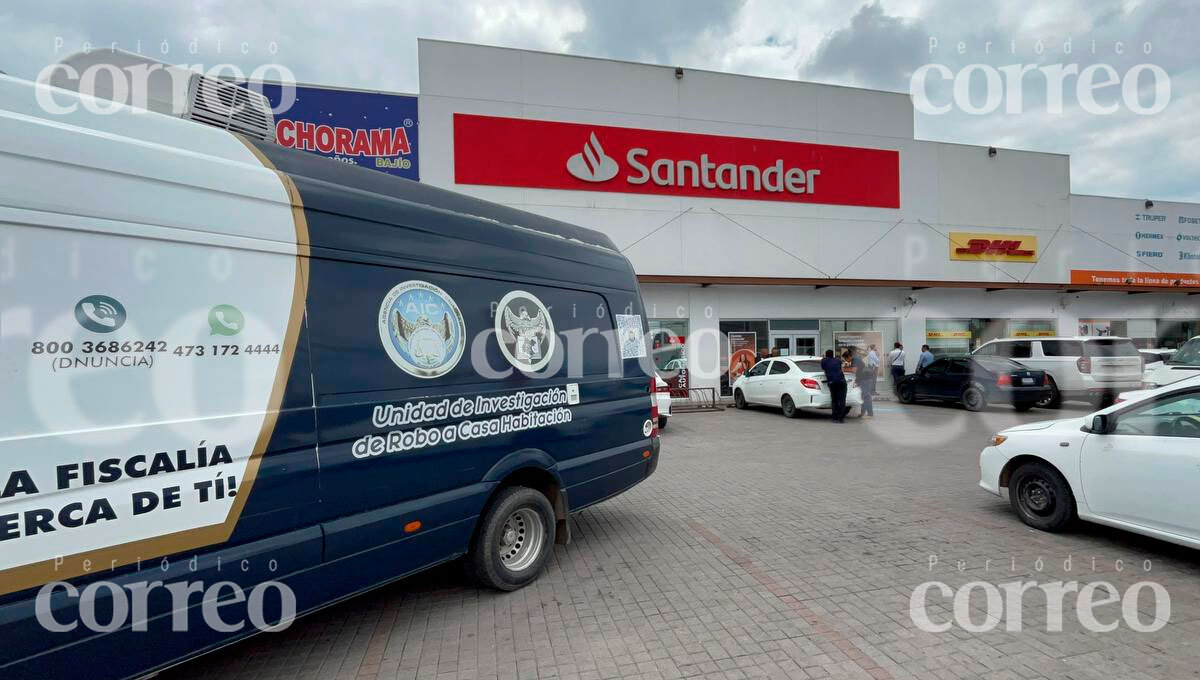 ¡Otra vez! Santander sufre robo millonario en sucursal de León