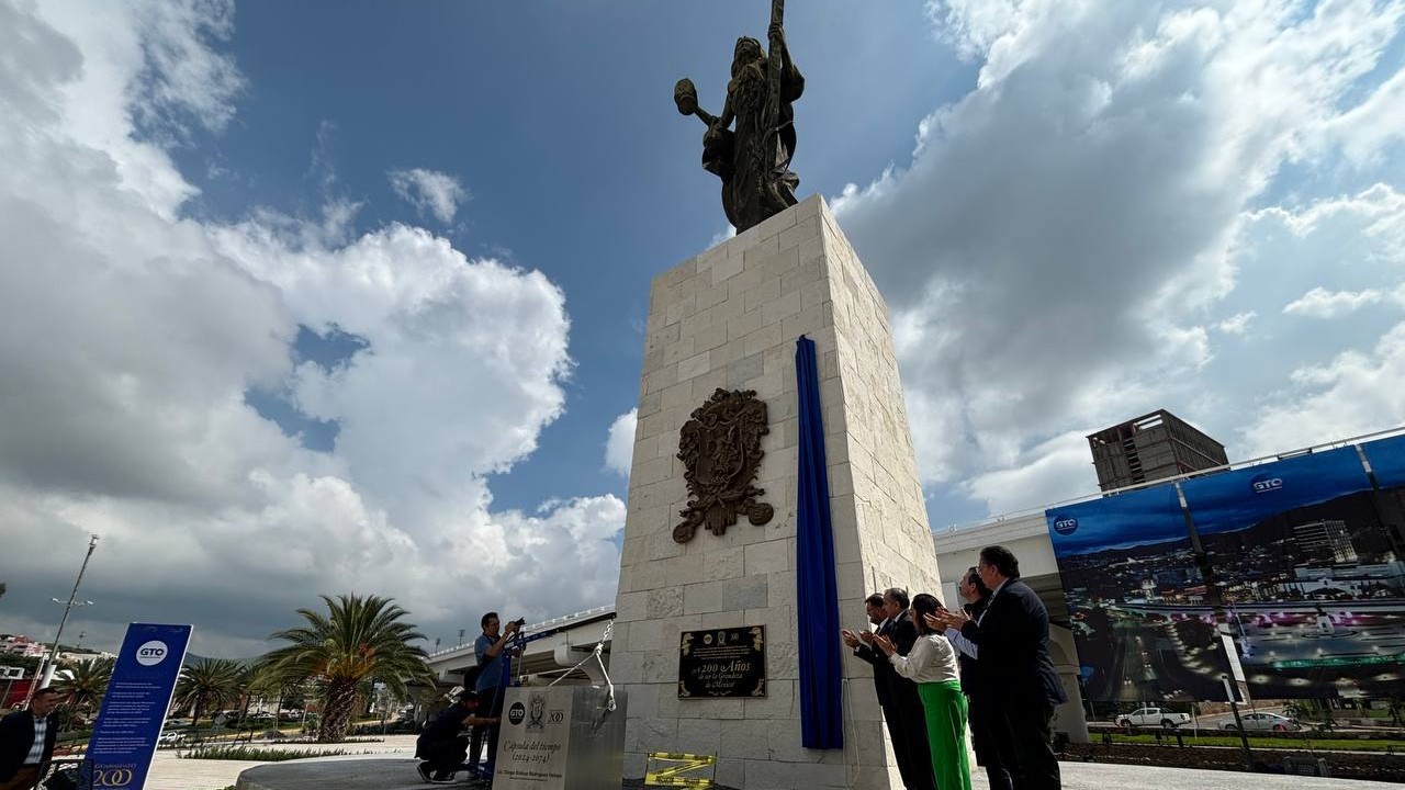 Inauguran Glorieta Santa Fe tras remodelación multi millonaria en Guanajuato capital