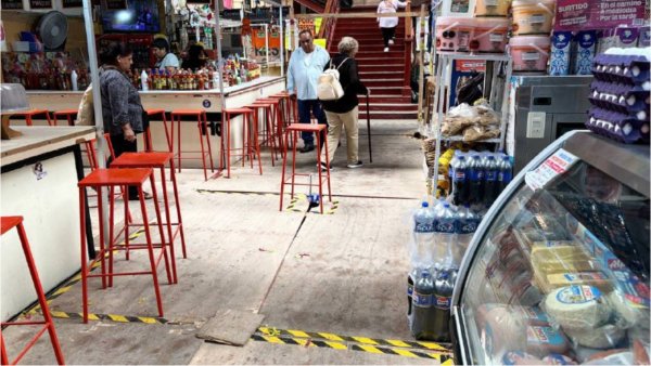 Comerciantes del Mercado Hidalgo en Guanajuato sufren por obras inconclusas y bajas ventas