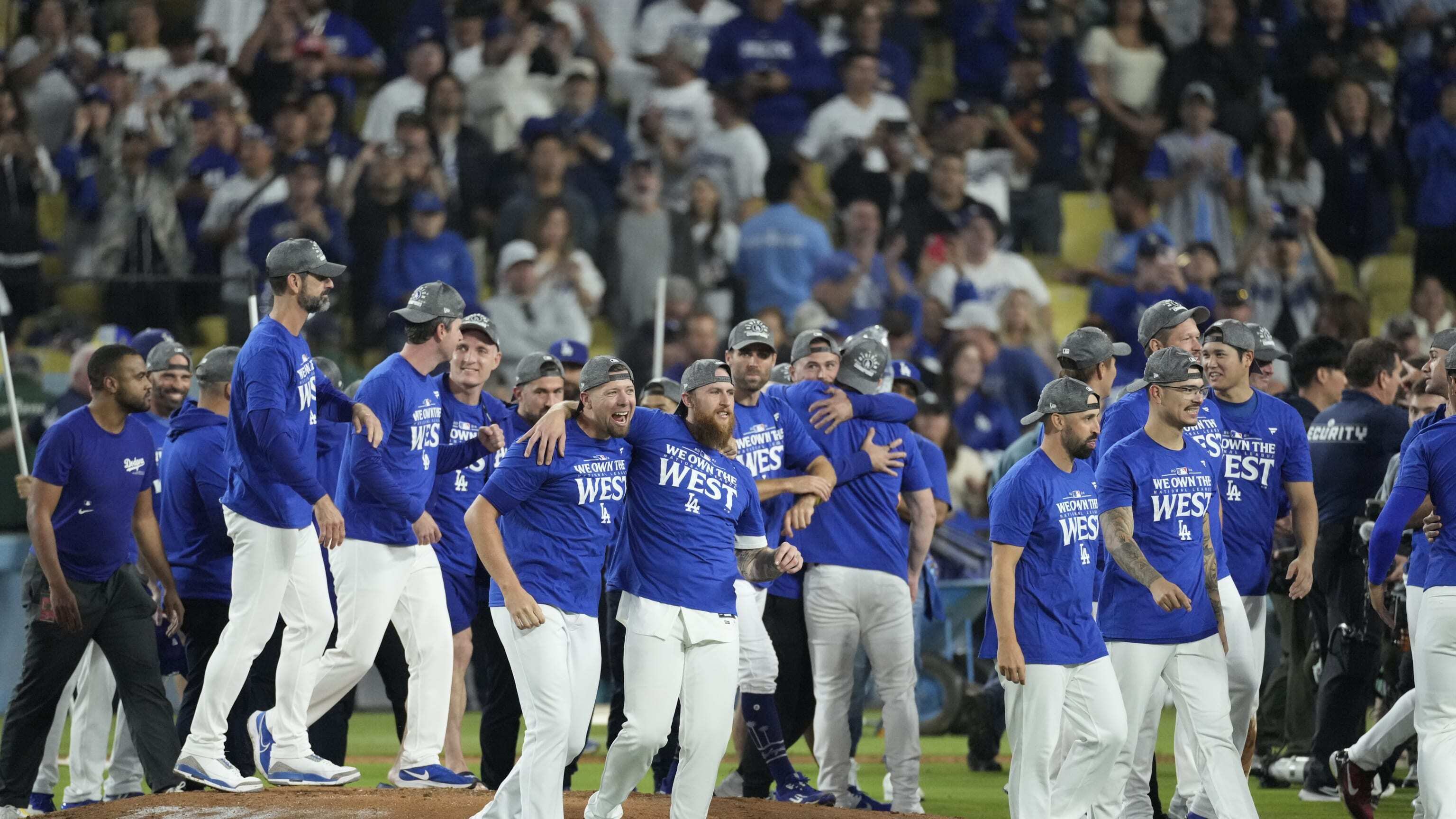 Los Dodgers de los Ángeles son campeones del Oeste en la MLB