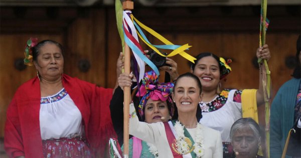 Ante miles de personas, así fue el primer discurso de Claudia Sheinbaum como presidenta de México 