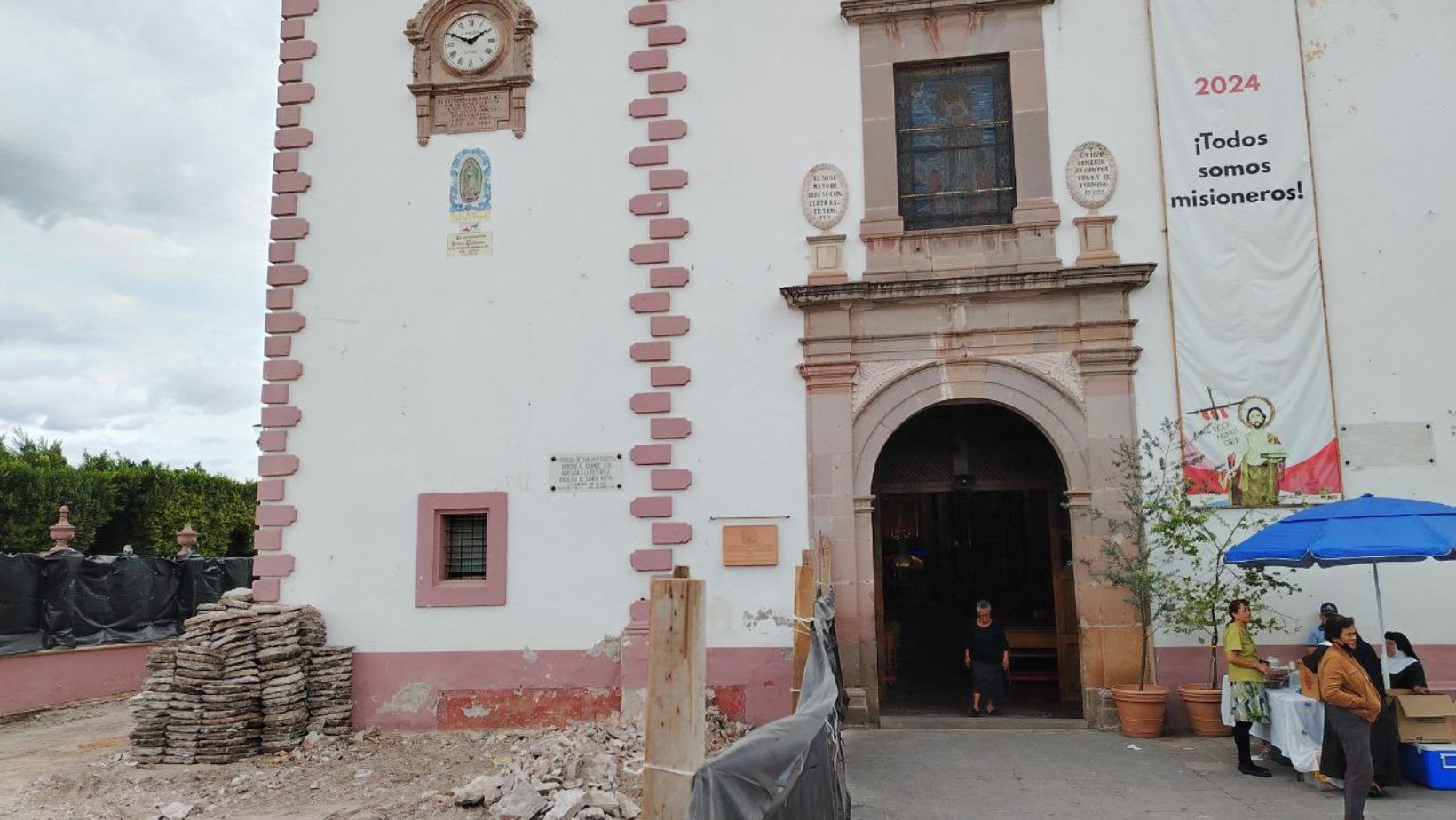 Avanza la restauración de la Parroquia San Juan Bautista en Apaseo el Grande