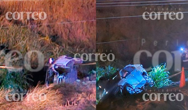 Pareja de Salamanca se accidenta en Pénjamo: él muere y ella queda grave