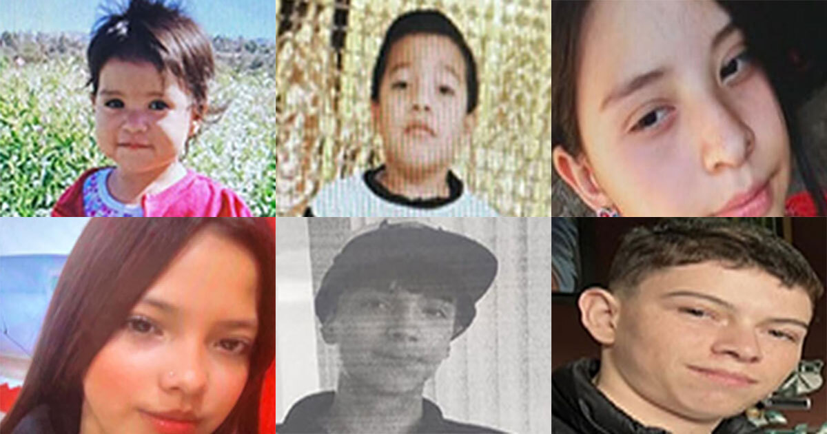 Buscan a Ángela, Miguel, Sandra, Perla, Jairo y Cristopher, menores desaparecidos en Guanajuato