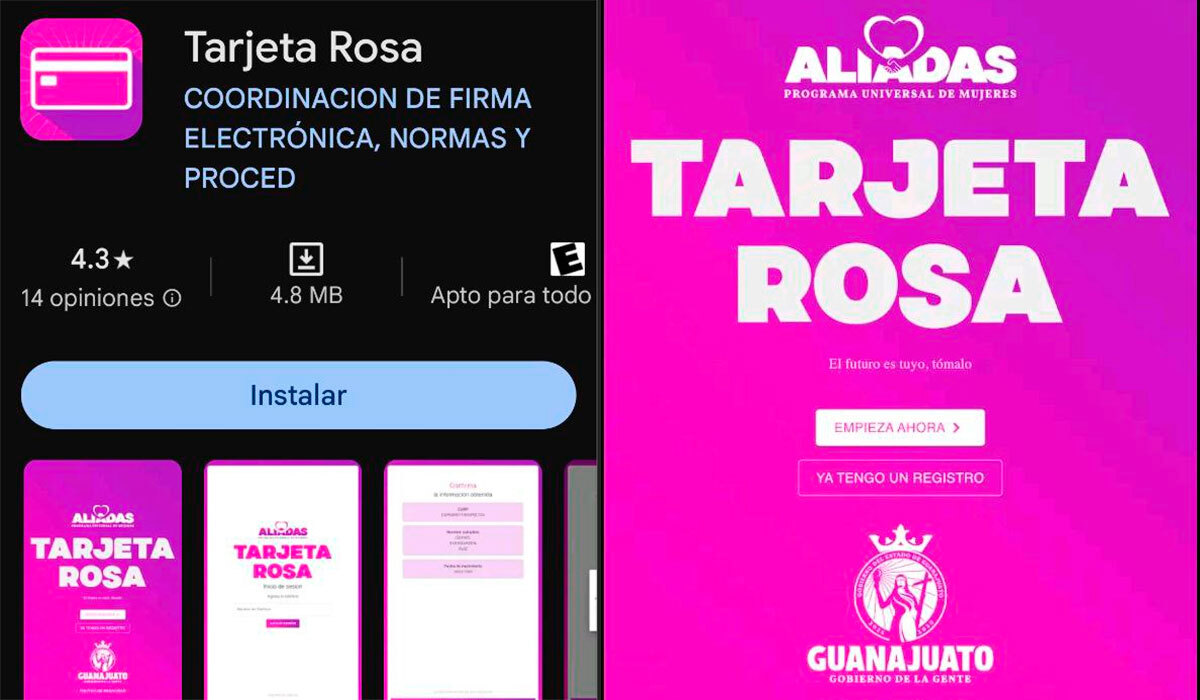 Detectan app 'sospechosa' de la Tarjeta Rosa en Guanajuato, ¿qué se sabe al respecto?