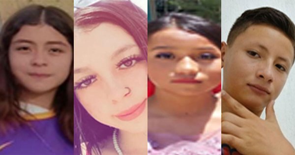 Buscan a Alexa, Ana, María y Efraín, adolescentes desaparecidos en Guanajuato