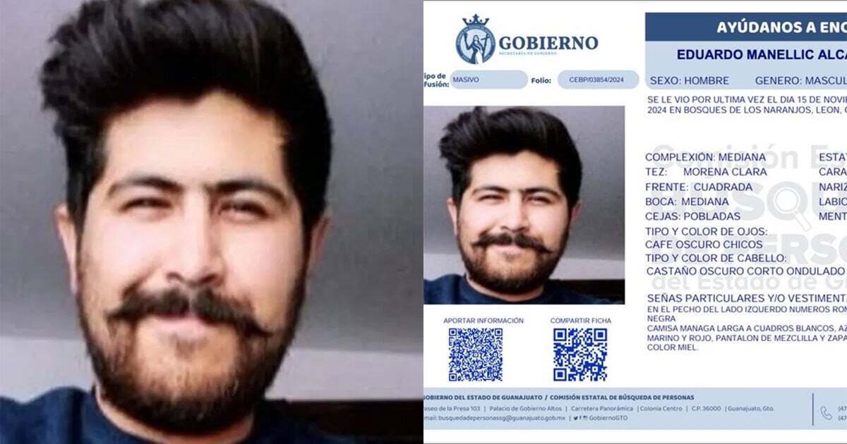 Encuentran a Eduardo Manellic Alcaraz, joven desaparecido en León, sin vida 