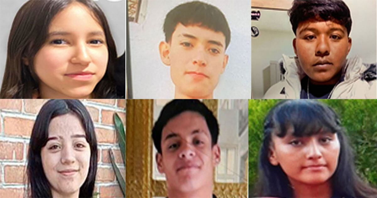 Buscan a Katherine, Yael, Gael, Wendy, Christian y Brenda, adolescentes desaparecidos en Guanajuato