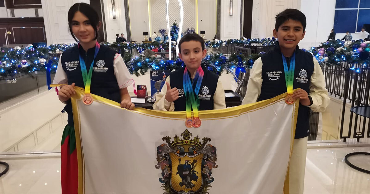 Jóvenes guanajuatenses brillan con oro y bronce en STEAM Ahead 2024 en Turquía