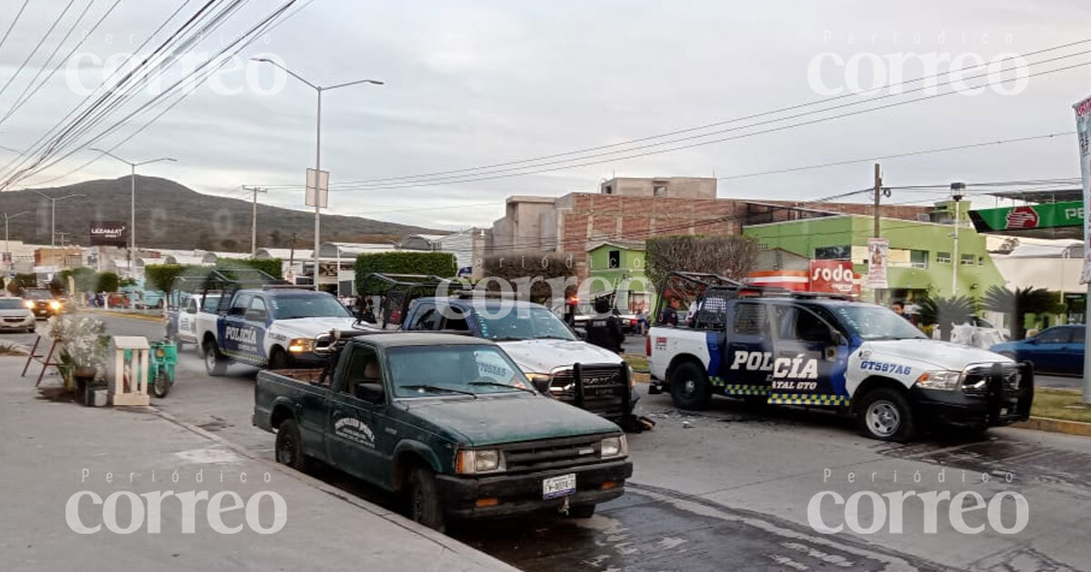 Asesinan a cuatro elementos de las FSPE en Uriangato; hay dos oficiales heridos de gravedad 