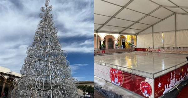 Apagan árbol navideño y cierran pista de hielo en homenaje a víctimas de masacre en Salvatierra 