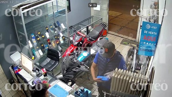 Empleado frustra robo de celulares y deja en evidencia torpeza del ladrón en Guanajuato